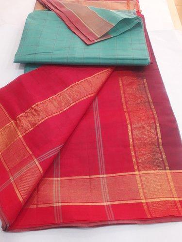 MANAMEDU COTTON SAREES WITH BLOUSE